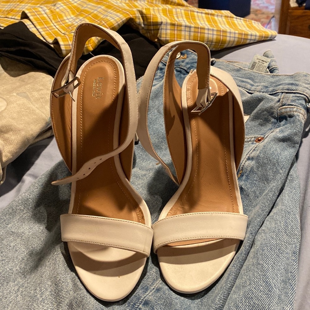 White block heels! By Lewit